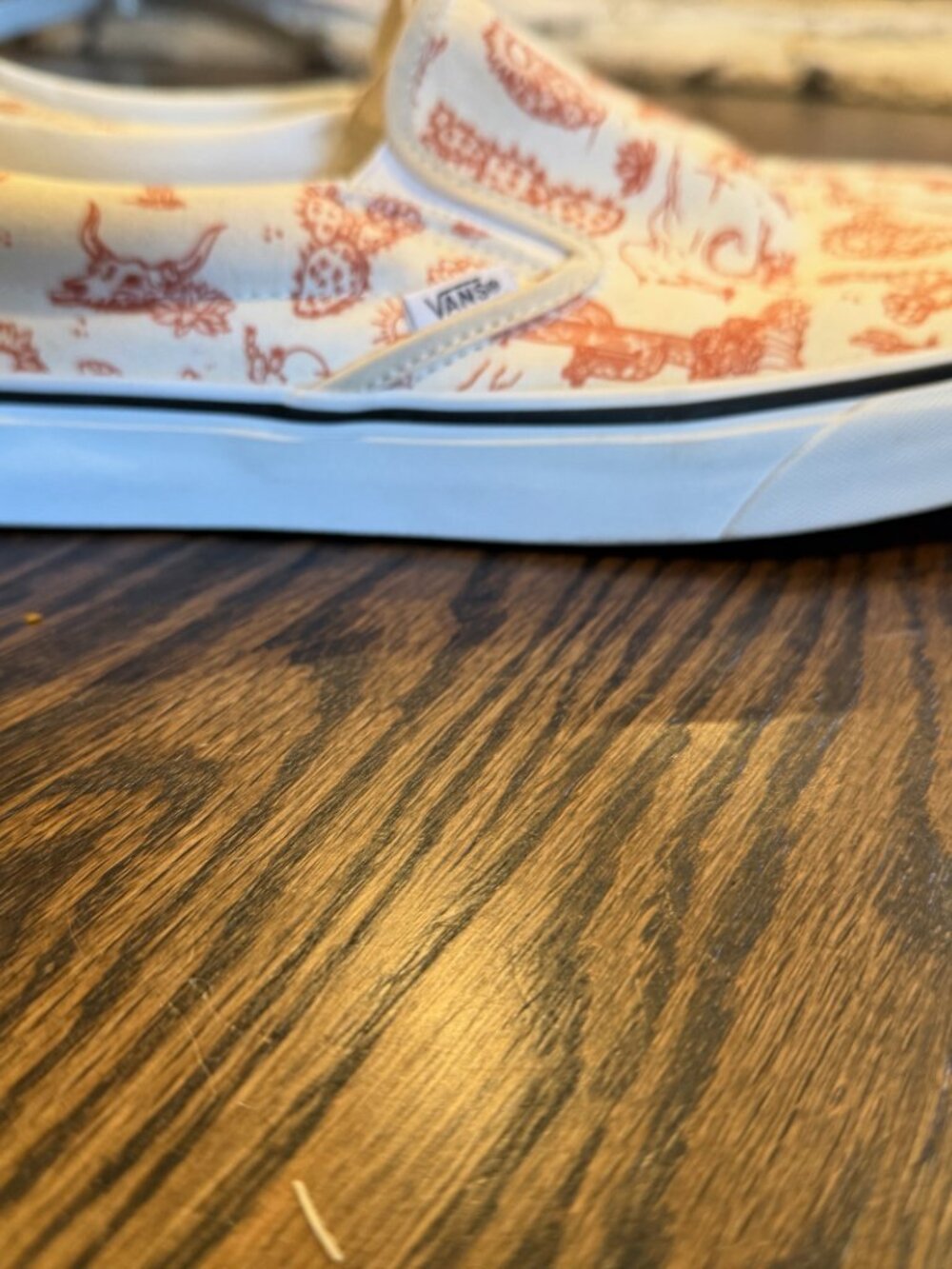 Vans Men’s 12 Classic Slip-On Desert Print Cactus Oatmeal Cream Color 751505 - Picture 4 of 9